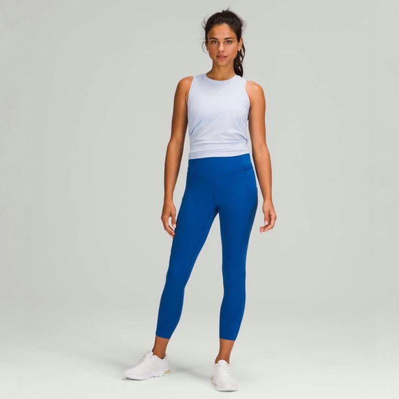 NWT Lululemon Fast and Free High-Rise Tight 25" In Symphony Blue - Picture 3 of 11
